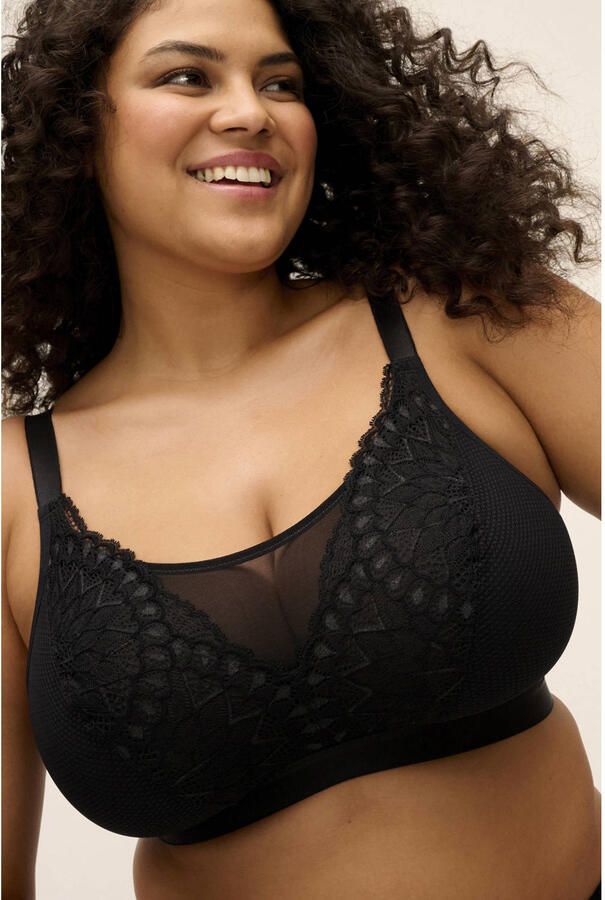 Elomi Tiernie niet-voorgevormde bralette zwart - Foto 2