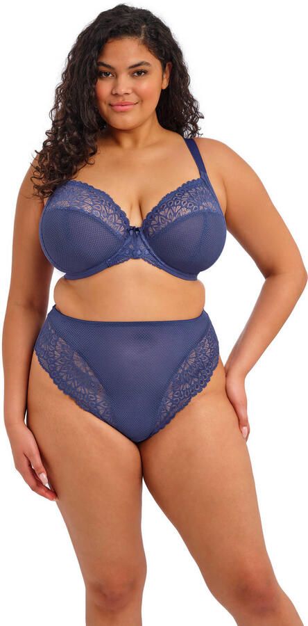 Elomi Tiernie niet-voorgevormde kanten beugel-bh blauw