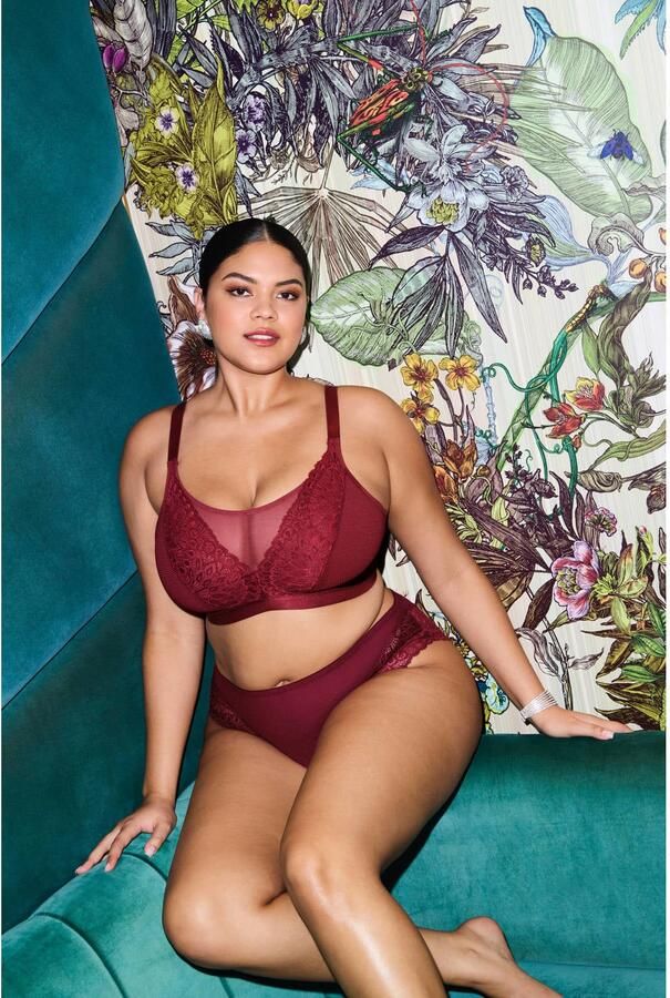 Elomi Tiernie string donkerrood - Foto 2