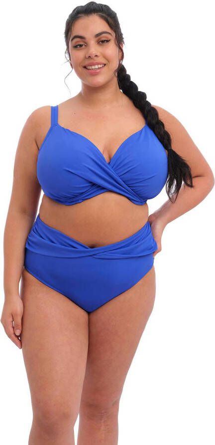 Elomi +size niet-voorgevormde beugel bikinitop Magnetic blauw