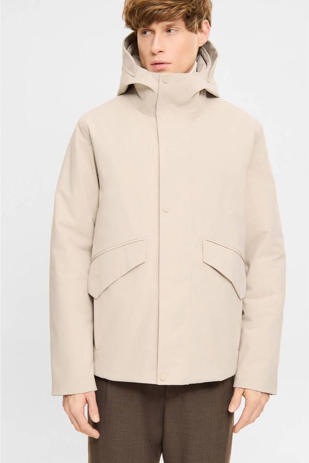 Elvine winterjas beige