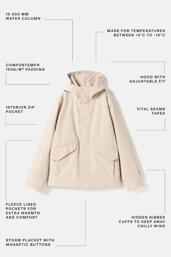 Elvine winterjas beige - Foto 2