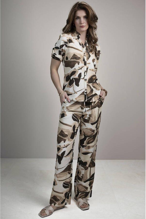 Elvira Collections blouse bruin
