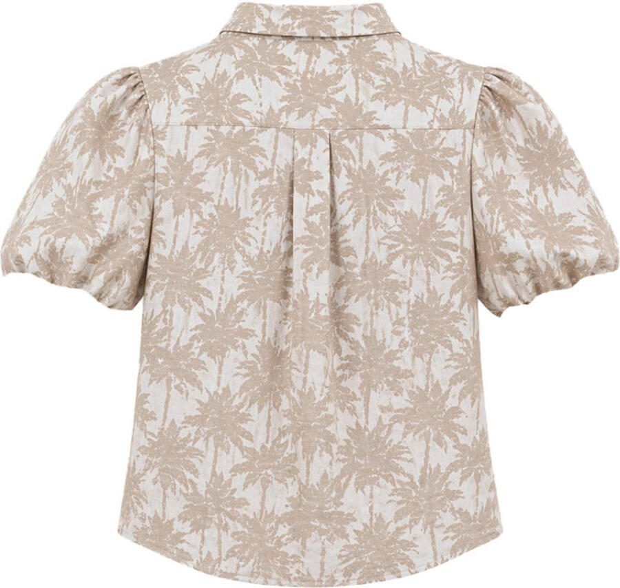 Elvira Collections blouse met plooien beige - Foto 2