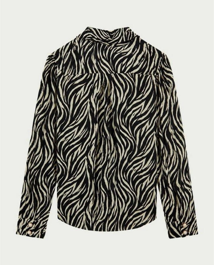 Elvira Collections blouse met zebraprint bruin - Foto 2
