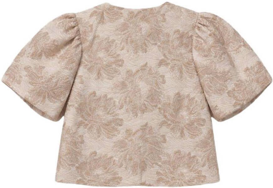 Elvira Collections gebloemde top beige - Foto 2