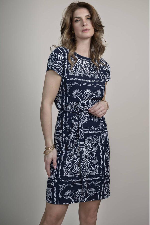 Elvira Collections korte jurk donkerblauw