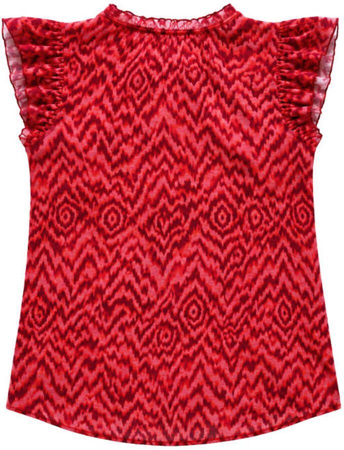 Elvira Collections rechtvallende top met print roze - Foto 2
