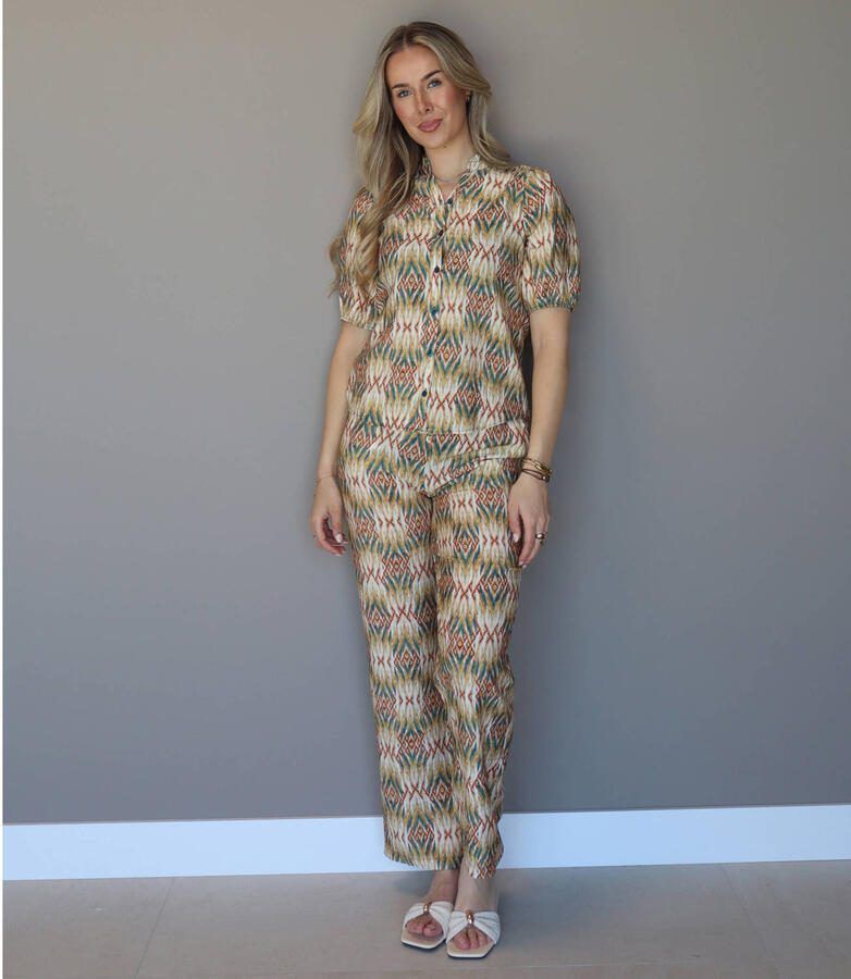 Elvira Collections regular high waist broek groen - Foto 2