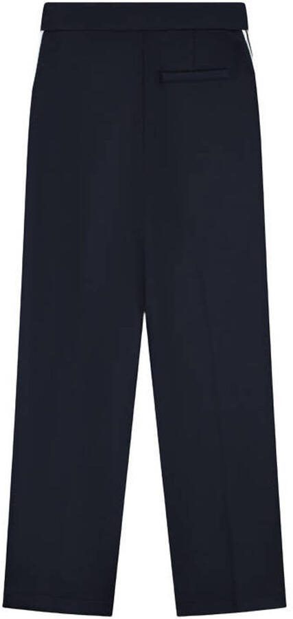 Elvira Collections straight regular waist gestreepte casual broek donkerblauw - Foto 2