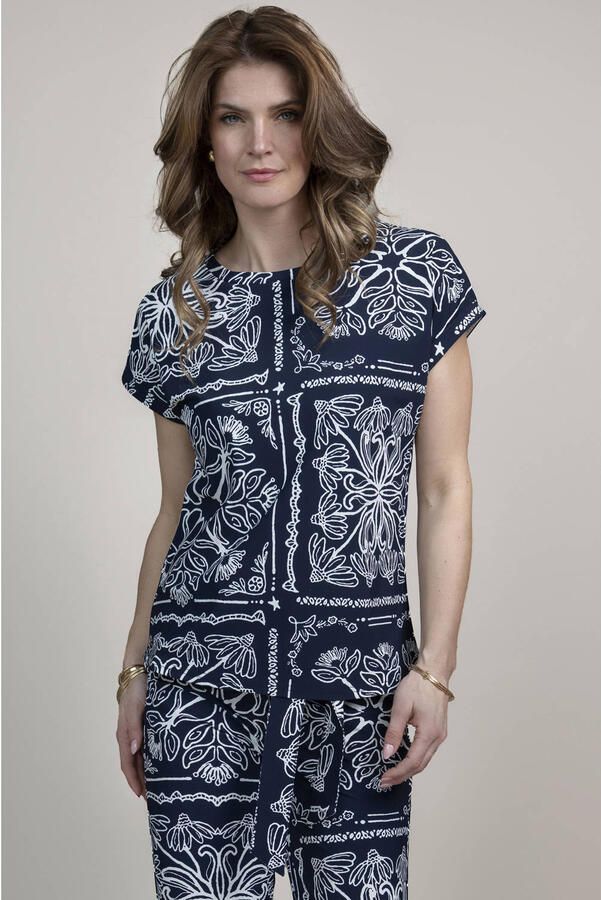Elvira Collections top donkerblauw