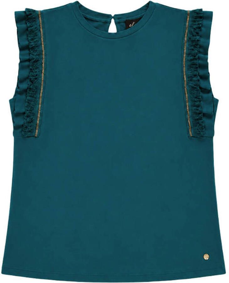Elvira Collections top met lurex petrol