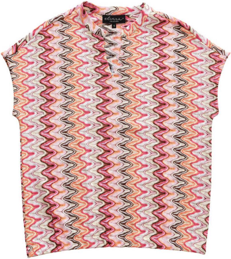 Elvira Collections top met lurex roze