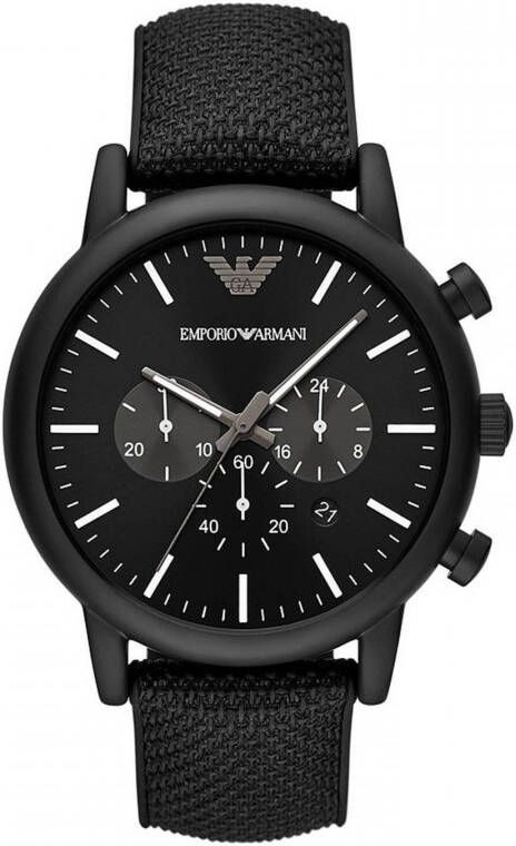 Emporio Armani Zwarte Heren Sport Horloge Black Heren