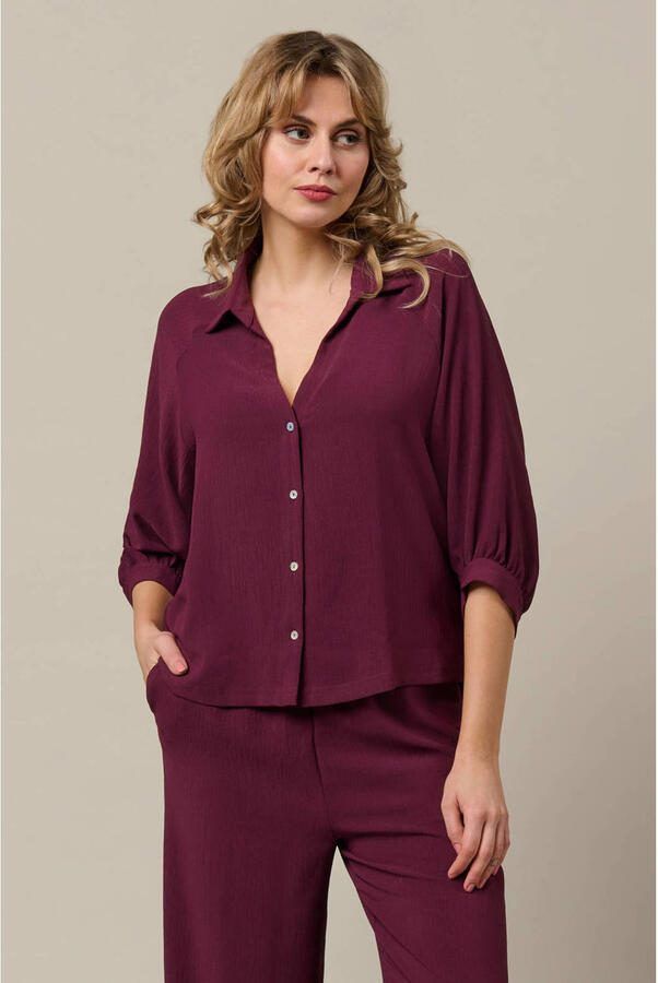 &Co Woman blouse donkerrood