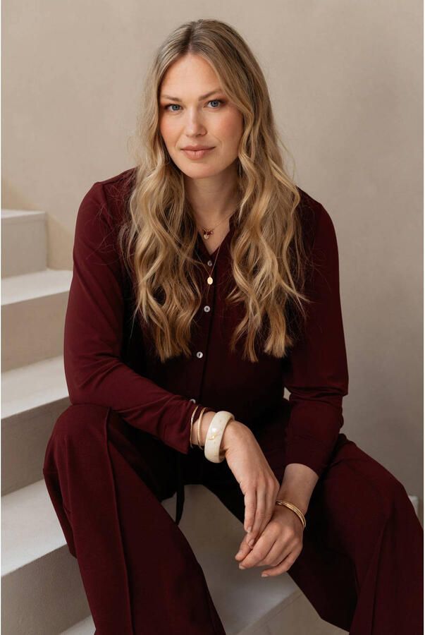 &Co Woman blouse donkerrood