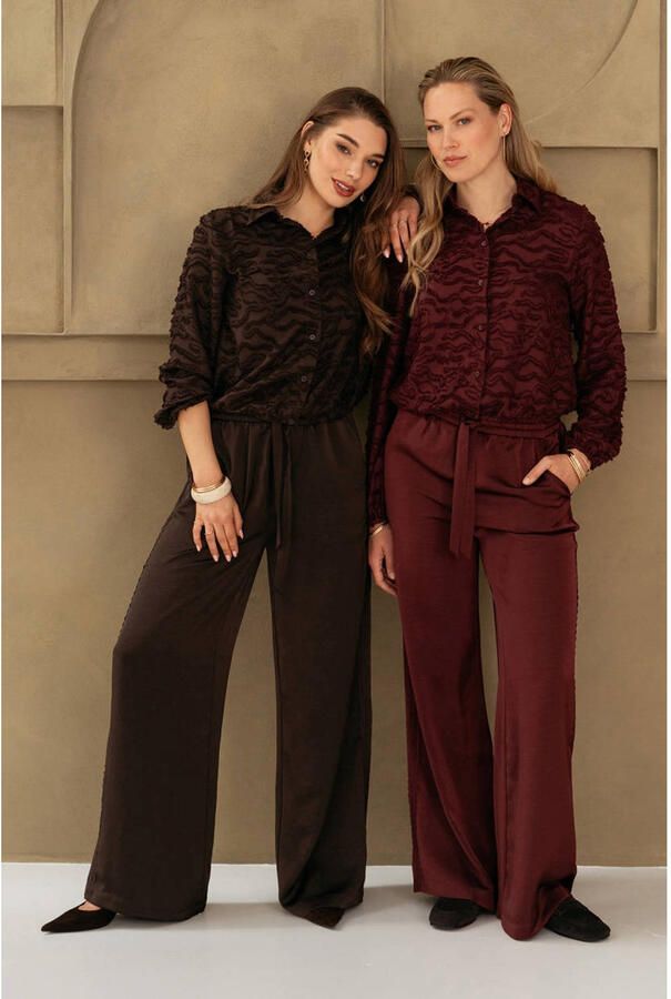 &Co Woman blouse donkerrood - Foto 2