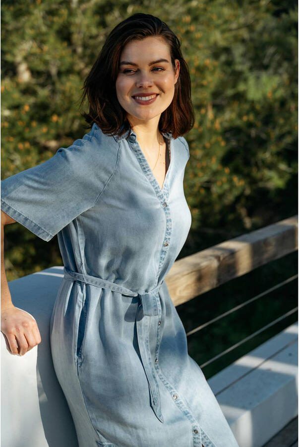 &Co Woman blousejurk lichtblauw - Foto 2