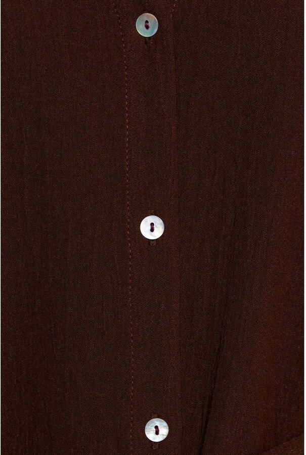 &Co Woman blousejurk met ceintuur bruin - Foto 3