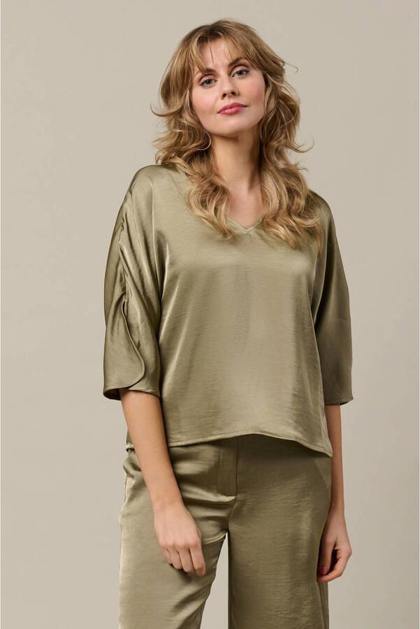 &Co Woman blousetop kaki