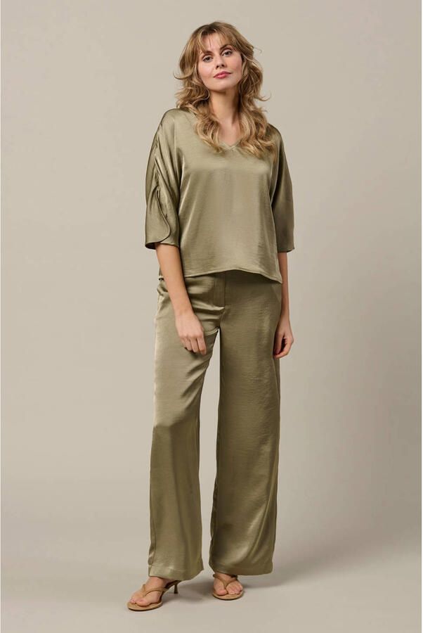 &Co Woman blousetop kaki - Foto 3