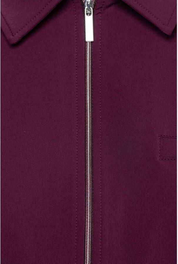 &Co Woman cropped blazer donkerrood - Foto 2