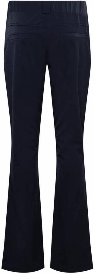 &Co Woman flared broek PENELOPE van travelstof marineblauw