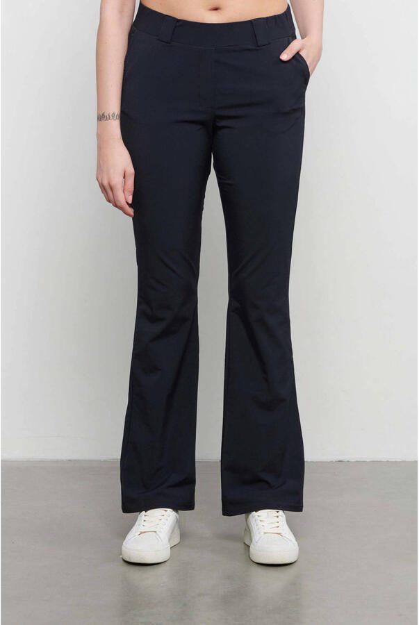 &Co Woman flared broek PENELOPE van travelstof marineblauw - Foto 3