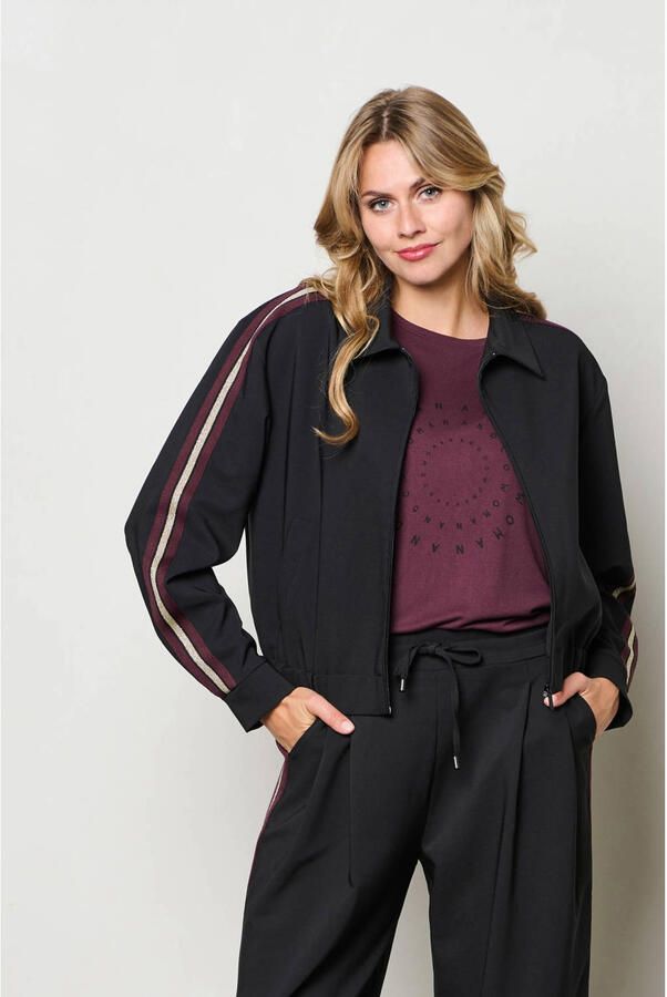 &Co Woman jack met glitter zwart