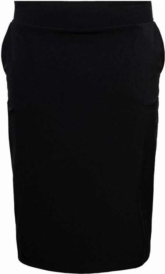 &Co Woman jersey kokerrok zwart