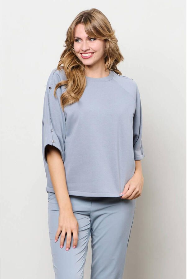 &Co Woman pullover grijsblauw