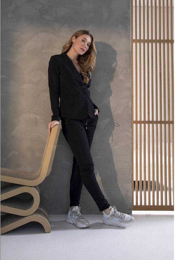 &Co Woman Broek Dames Recht Elegante tijdloze stijl Black Dames
