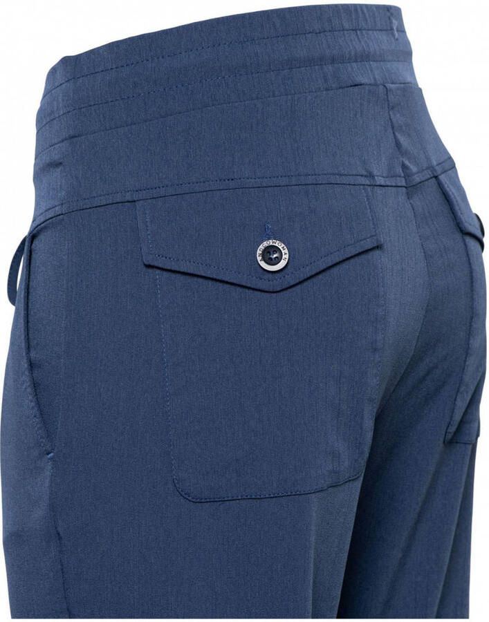 &Co Woman slim regular waist broek donkerblauw - Foto 2
