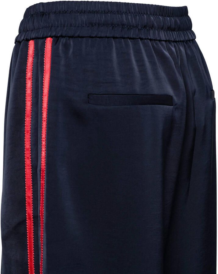 &Co Woman straight regular waist broek donkerblauw - Foto 2