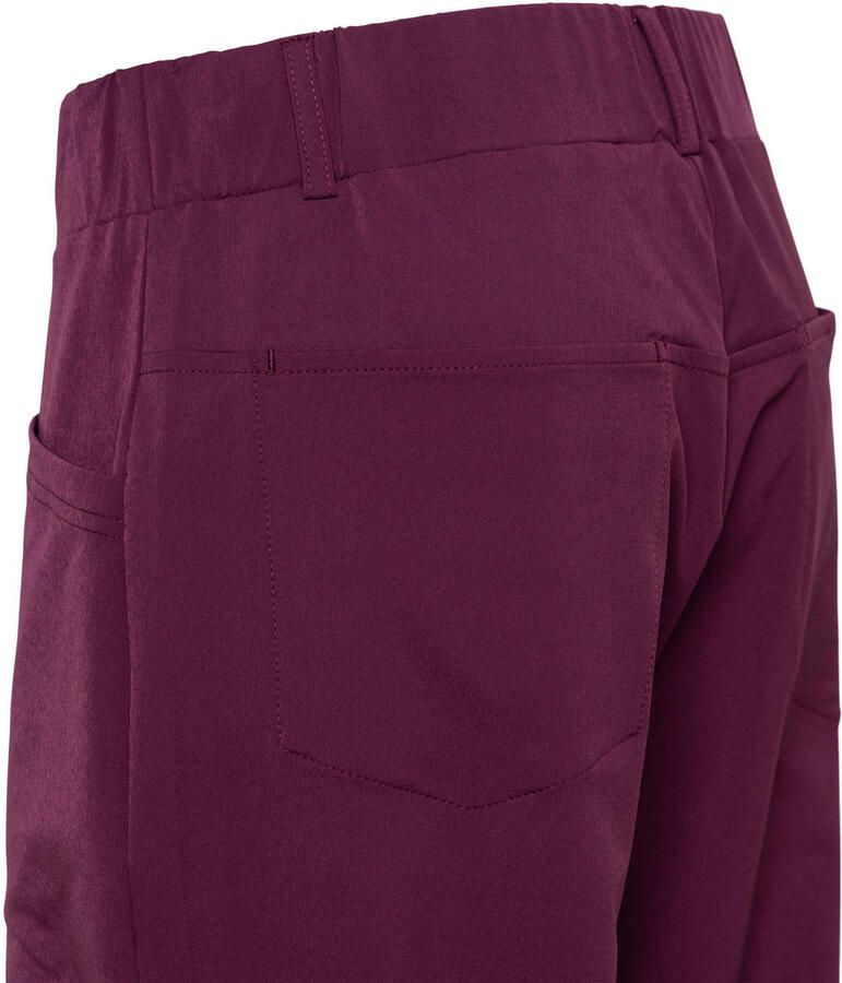 &Co Woman straight regular waist broek donkerrood - Foto 2