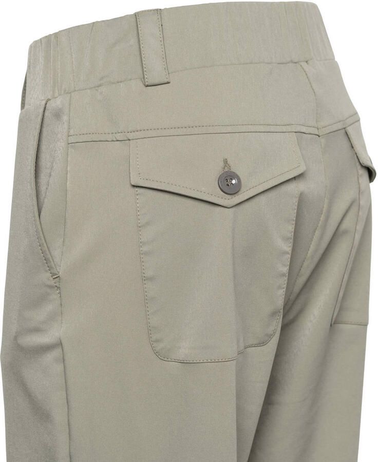 &Co Woman straight regular waist broek kaki - Foto 2