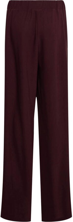 &Co Woman straight regular waist casual broek donkerpaars - Foto 3