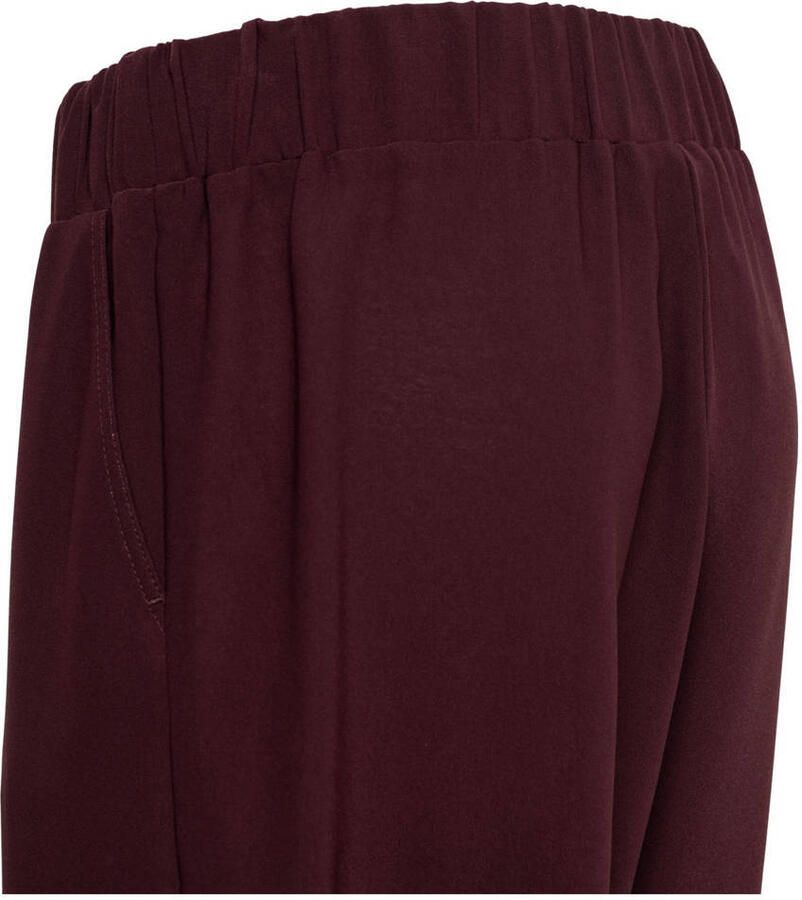 &Co Woman straight regular waist casual broek donkerpaars - Foto 2