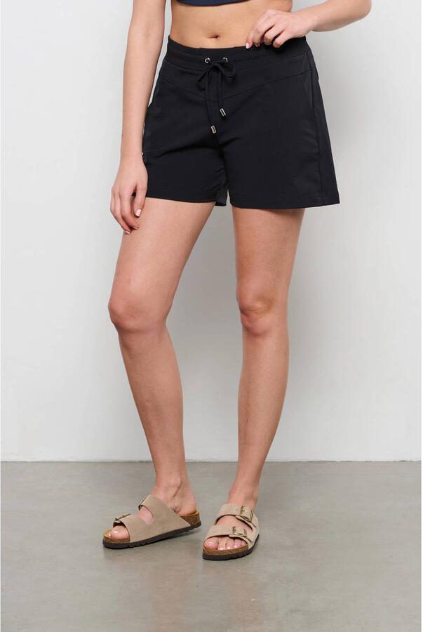 &Co Woman straight regular waist casual short zwart