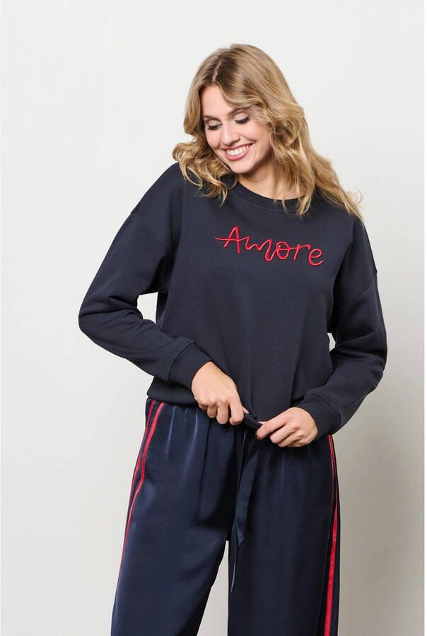 &Co Woman sweater donkerblauw