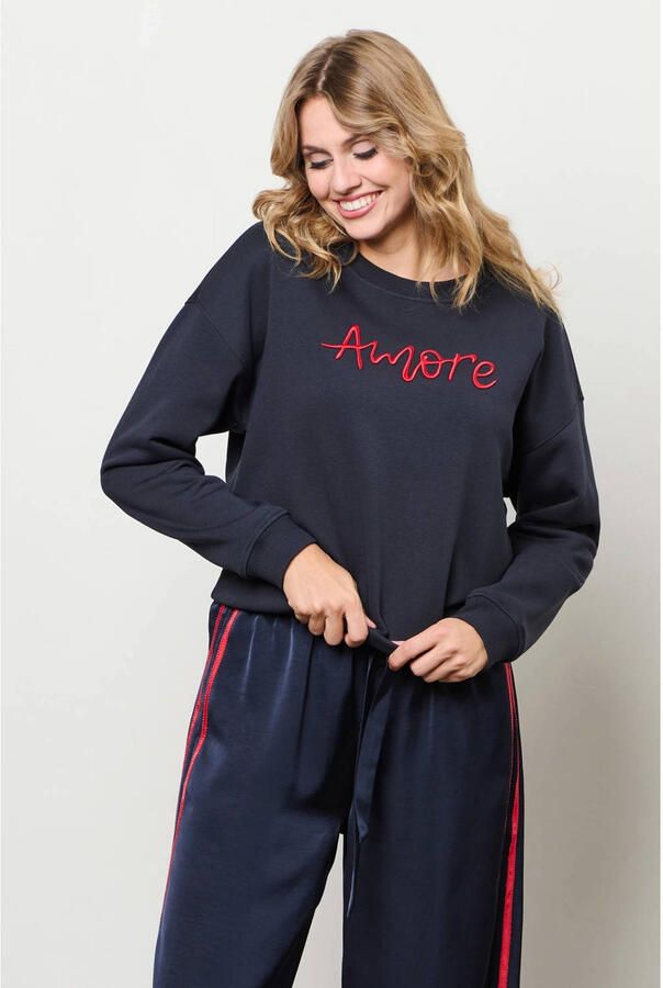 &Co Woman sweater donkerblauw