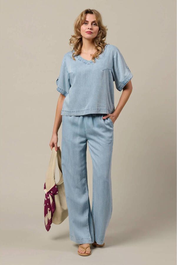 &Co Woman top lichtblauw - Foto 2