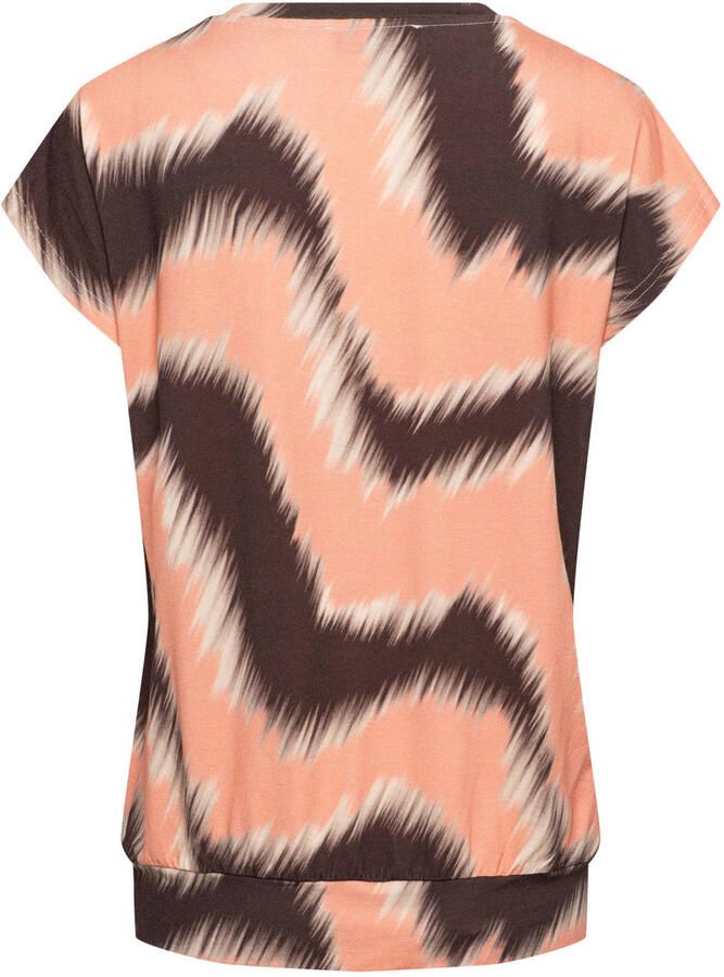&Co Woman top met print bruin - Foto 3
