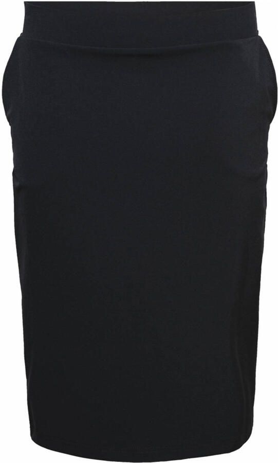 &Co Woman travelstof kokerrok marineblauw - Foto 3