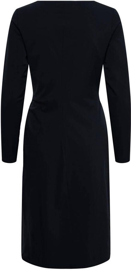 &Co Woman travelstof midi jurk donkerblauw - Foto 3