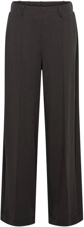 &Co Woman wide leg broek donkergroen