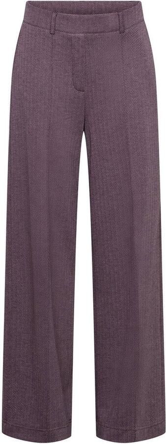&Co Woman wide leg broek met print paars