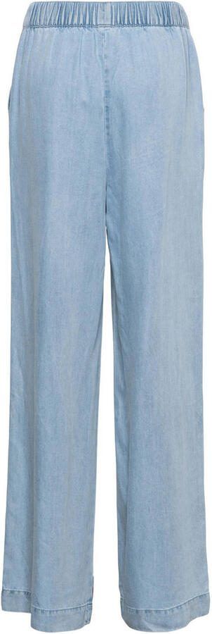 &Co Woman wide leg regular waist casual broek light blue denim - Foto 2