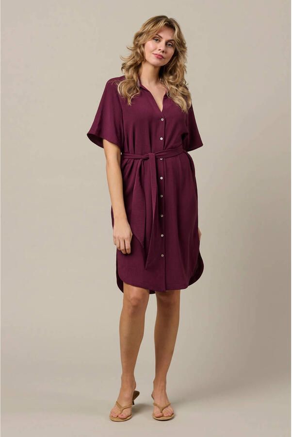&Co Woman zomerjurk donkerrood
