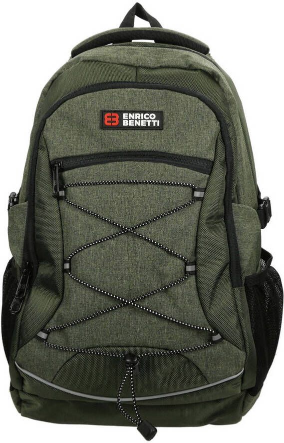 Enrico Benetti 13 inch rugzak Yellow Stone olijfgroen